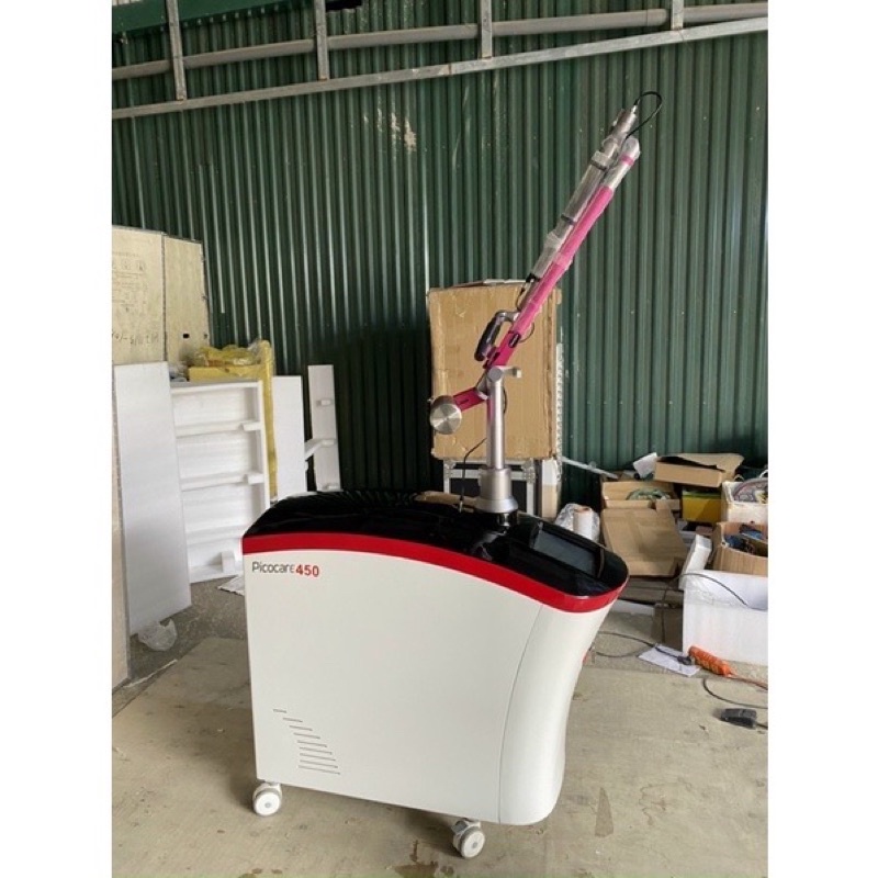 Máy laser trục khuỷu xóa xăm bắn nám tàn nhang dùng trong spa tmv bh 18th