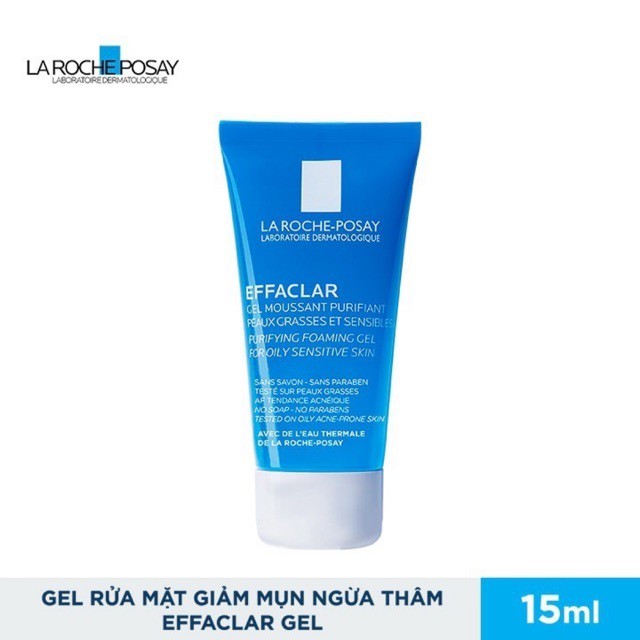 [CHÍNH HÃNG] Gel rửa mặt tạo bọt dành cho da dầu nhạy cảm LA ROCHE-POSAY Effaclar Foaming Gel 50ml | BigBuy360 - bigbuy360.vn