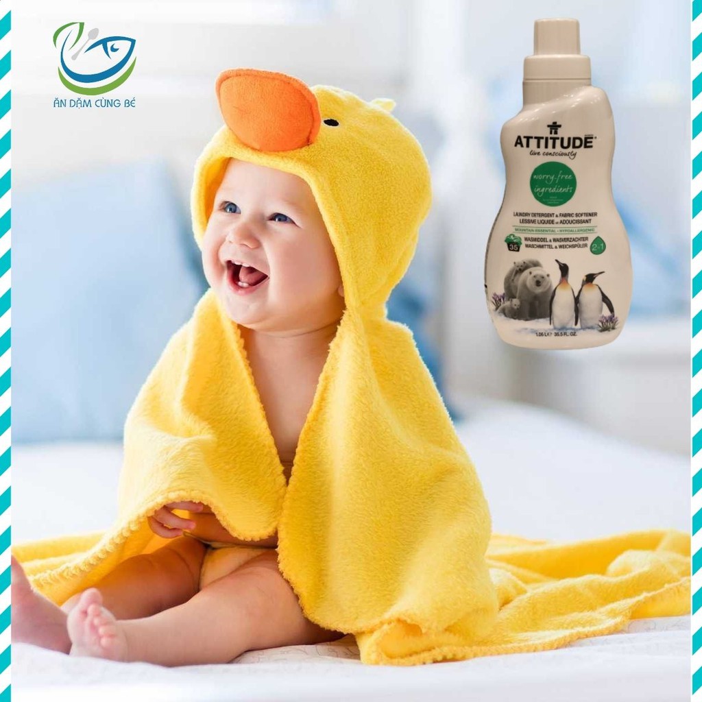 NƯỚC GIẶT XẢ 2IN1 HƯƠNG HOA ATTITUDE - NHẬP KHẨU CANADA