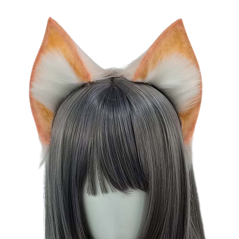 Băng Đô Cài Tóc Đính Đuôi Cáo Giả Bằng Lông Hóa Trang Halloween