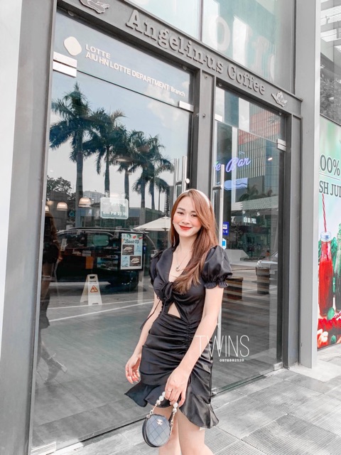 Váy cắt eo rút ngực baby 8088