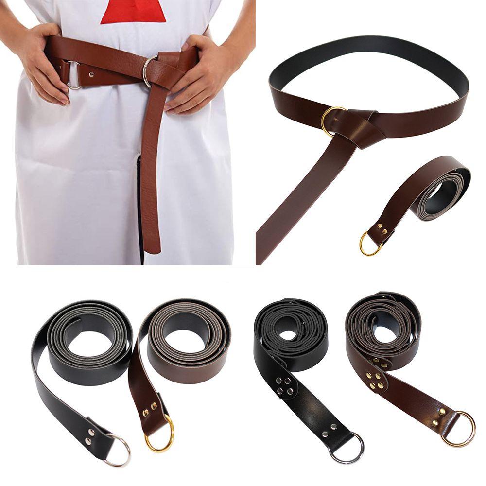 Thắt Lưng Da Khóa Vòng Celtic Hóa Trang Cổ Điển