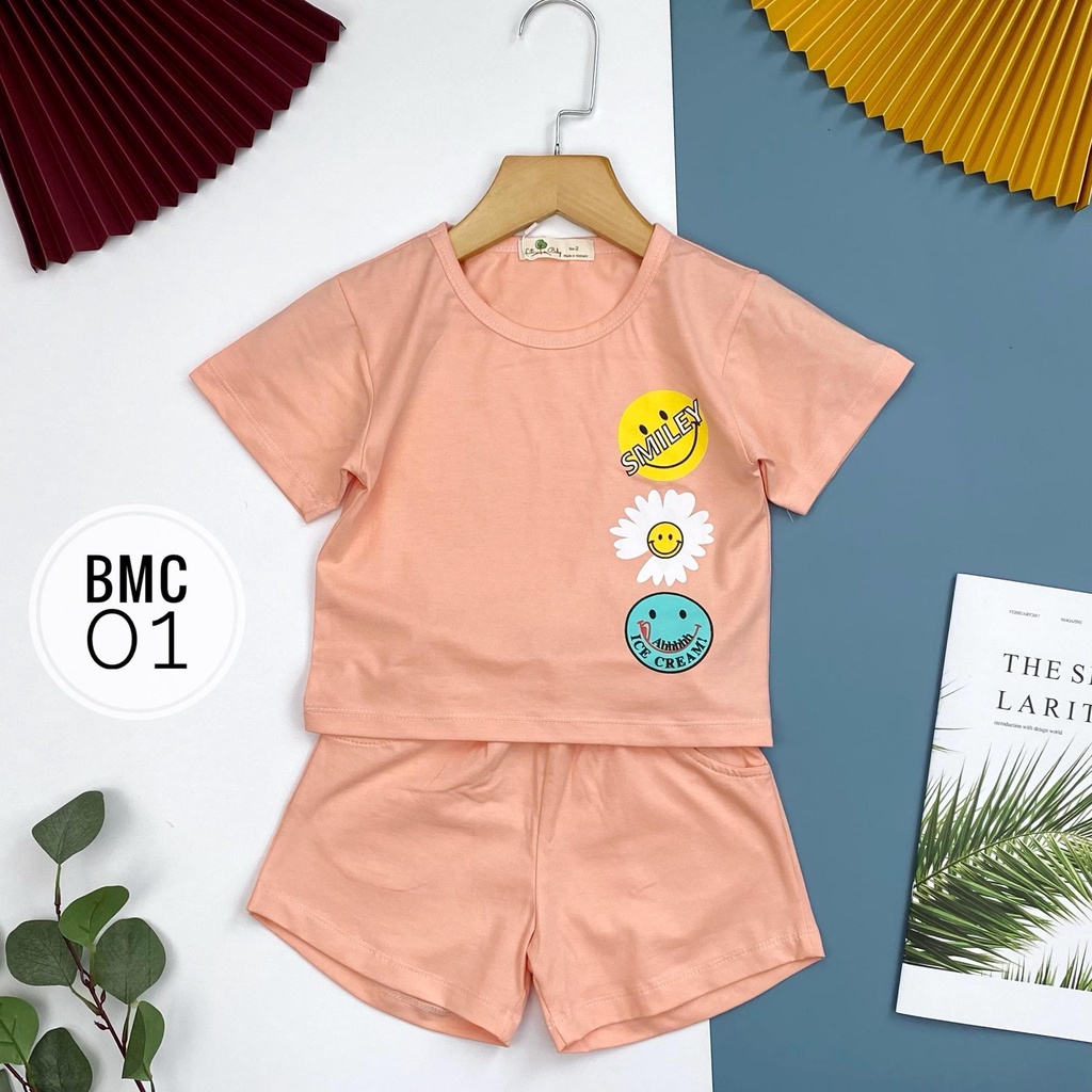 Bộ BG mặt cười quần đùi LITIBABY S9/14