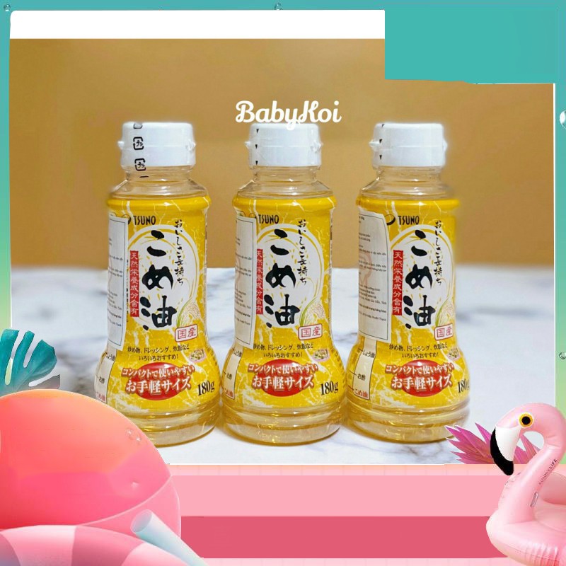 NXG Dầu gạo cao cấp Tsuno nôi địa Nhật cho bé ăn dặm - chai 180G (date 10/2021)