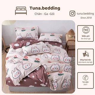 Bộ vỏ chăn ga gối - Thỏ hồng đất - Chất liệu Poly - Đủ các kích thước - Hàng nhập khẩu chất lượng cao - Không kèm ruột