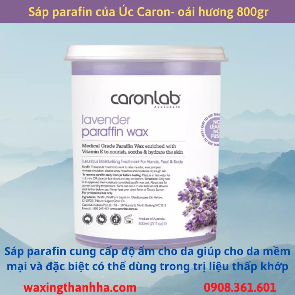 Sáp parafin dưỡng da của Úc-caron