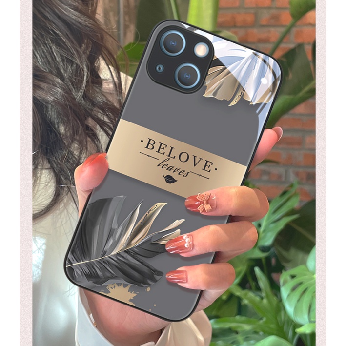 Ốp Điện Thoại Mặt Kính Cường Lực In Hình Cho iphone 13 pro max 14 11 12 mini 6s plus 8 7 6 XS max XR X