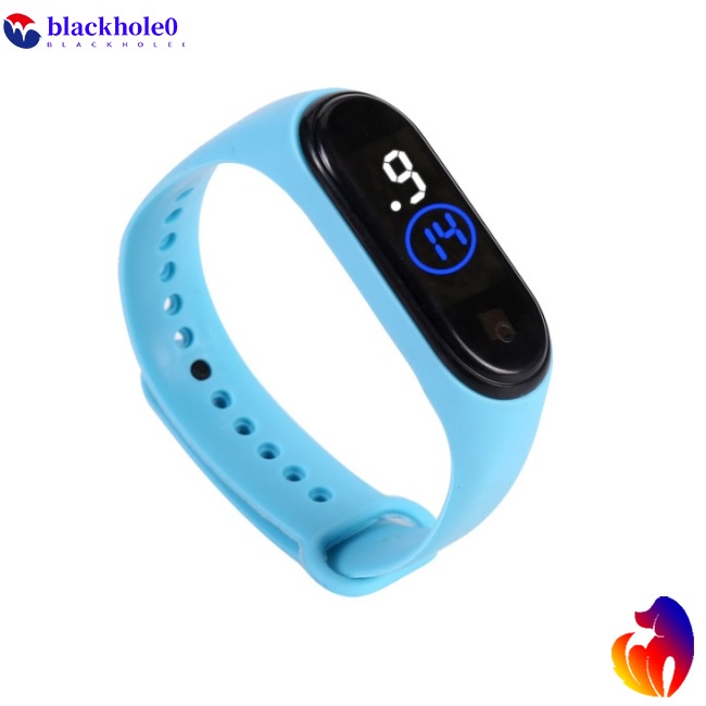 Đồng Hồ Đeo Tay Điện Tử Màn Hình Led Dây Silicone Thời Trang Cho Nam Nữ