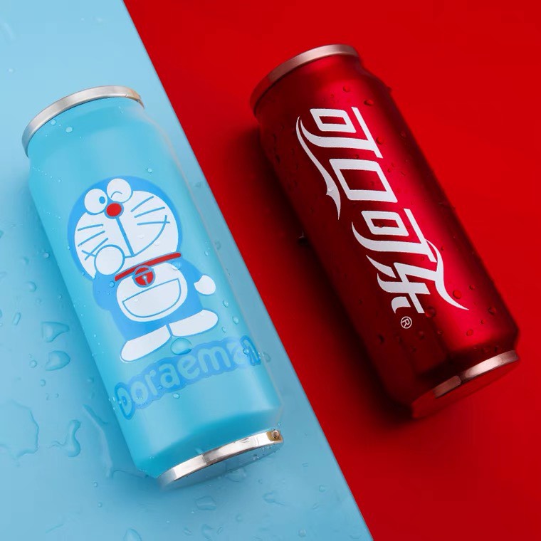 Bình giữ nhiệt inox 304 Doraemon cao cấp 500ml tặng kèm ống hút