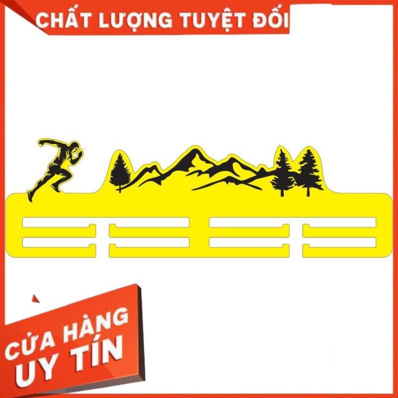 Giá treo huy chương điền kinh phối phong cảnh. Kt 58x17