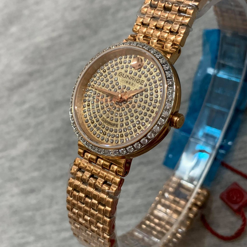 Đồng hồ Sunrise nữ chính hãng Nhật Bản L9807RG - kính saphire chống trầy - bảo hành