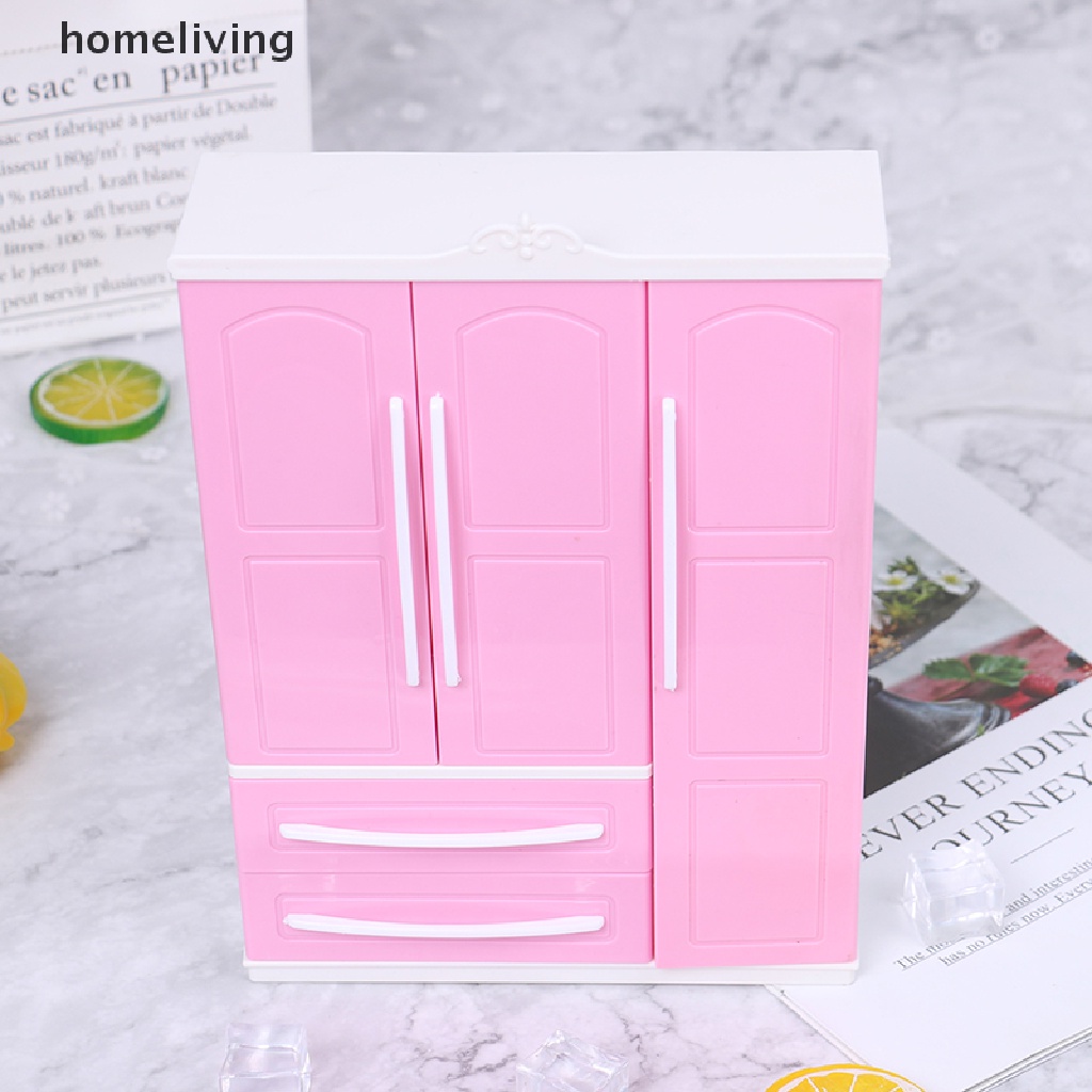 Tủ Quần Áo Búp Bê Màu Hồng Xinh Xắn