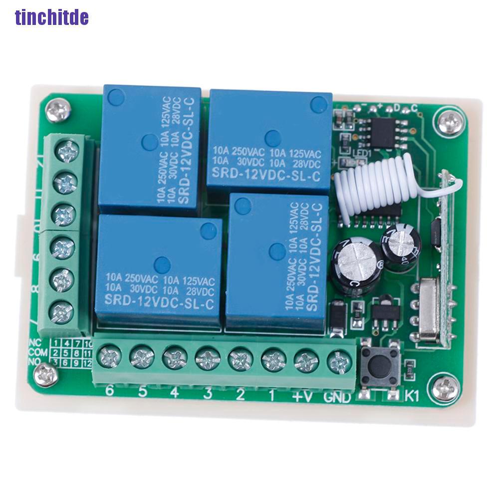 Rơ Le Điều Khiển Từ Xa Không Dây Dc 12V 10A 433Mhz