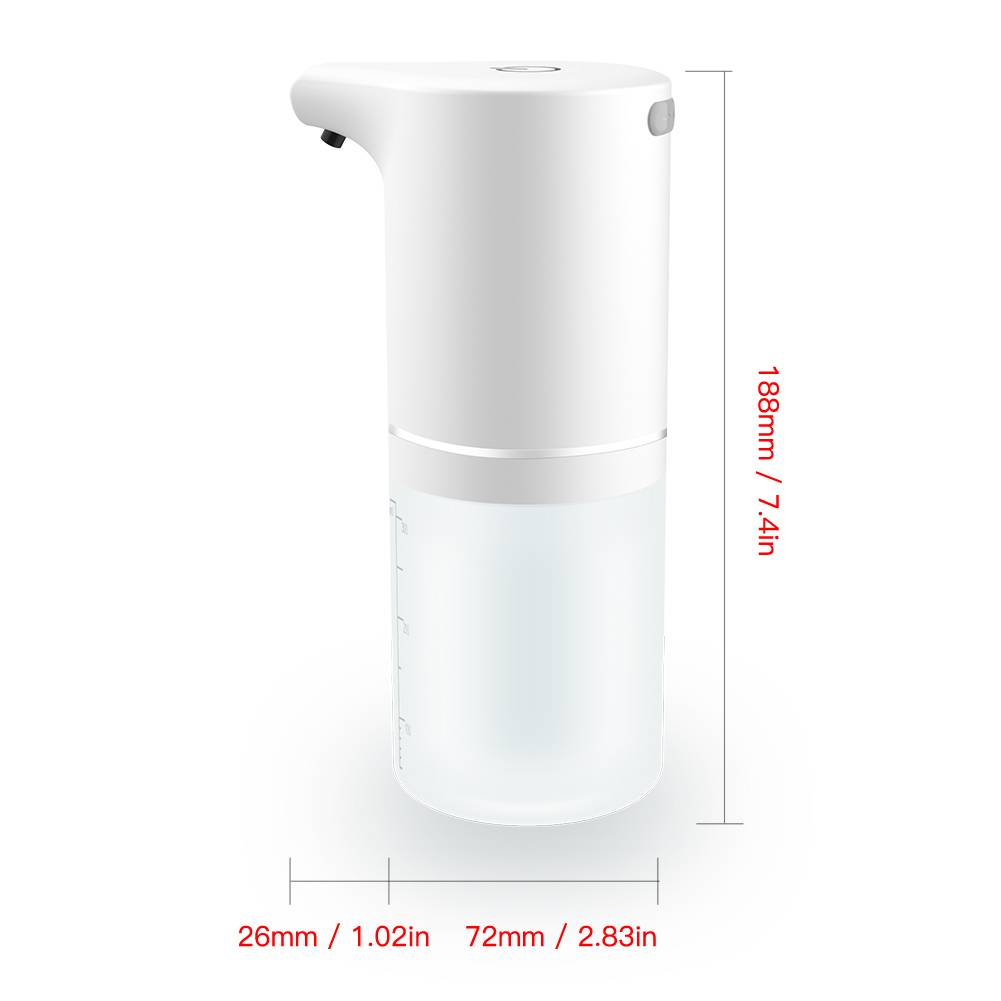 Máy Xịt Xà Phòng Rửa Tay Tạo Bọt Tự Động Gắn Tường Có Thể Sạc Lại Tiện Lợi