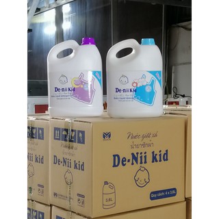 Nước GIẶT xả De-Nii kid can 3,8lit cho bé.và cả gia đình