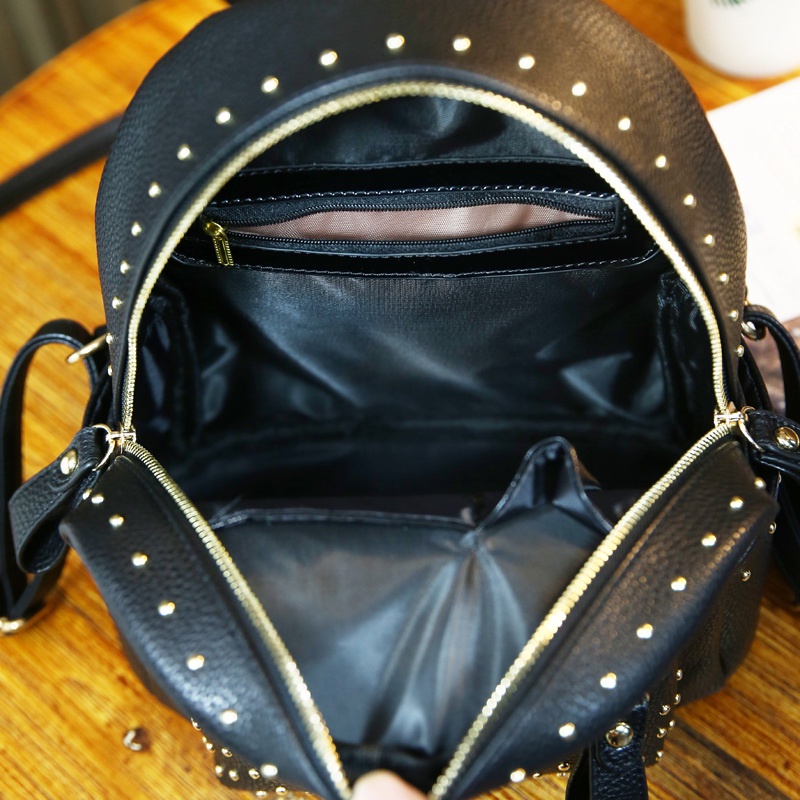 Ba Lô Da Đính Đinh Tán Thời Trang Dành Cho Nữ