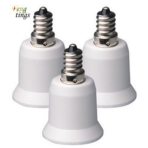 R $✿Bộ chuyển đổi ổ cắm bóng đèn không cháy E12 sang E26 / E27 chịu nhiệt