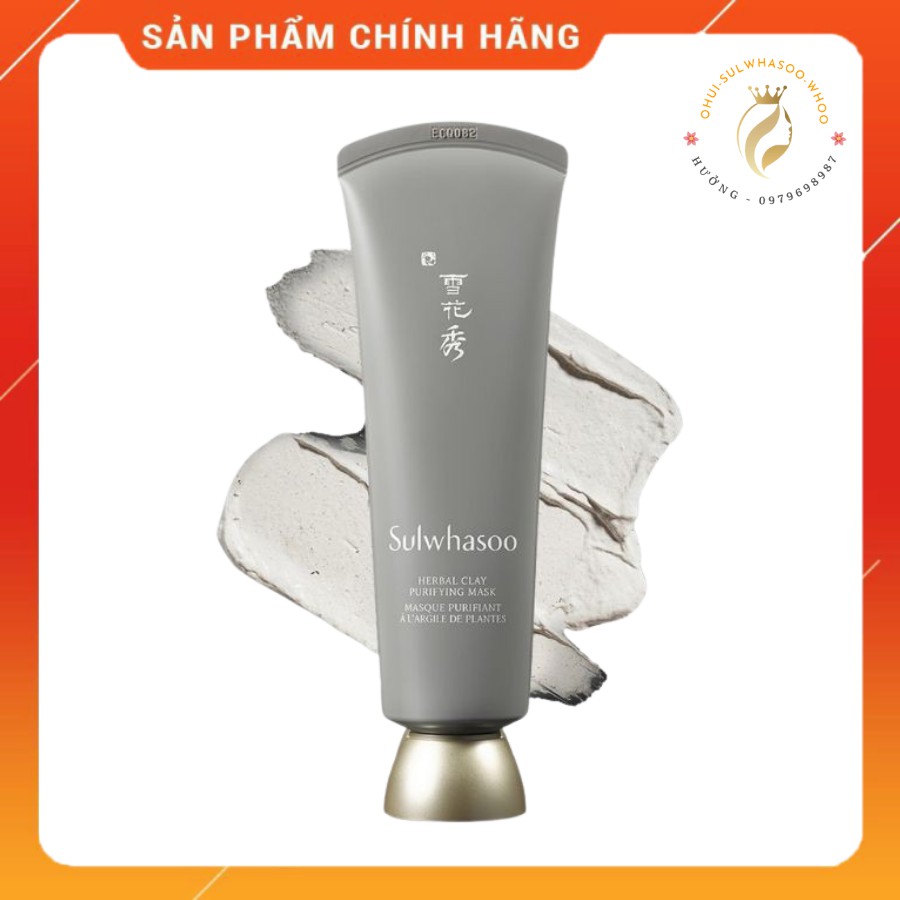 Mặt nạ làm sạch dạng đất sét Sulwhasoo Herbal Clay Purifying Mask 4.9 - Lọ 35ml , dưỡng ẩm , làm sạch bề mặt da