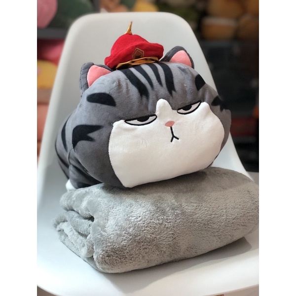Bộ chăn gối văn phòng mèo hoàng thượng