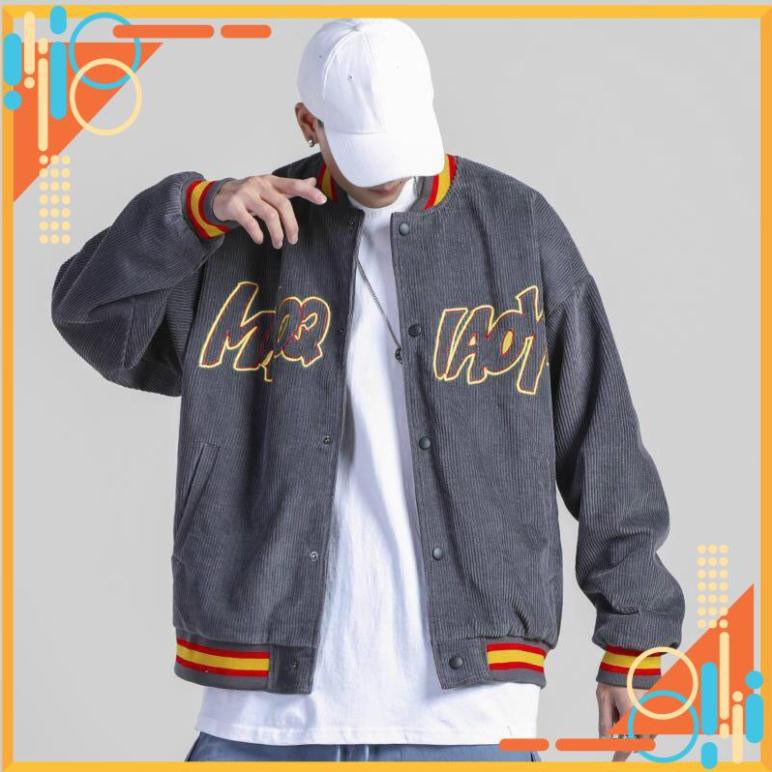 [FreeShip] Áo Khoác Bomber Chất Nhung MAOQ Unisex Nhung Tăm Siêu Đẹp