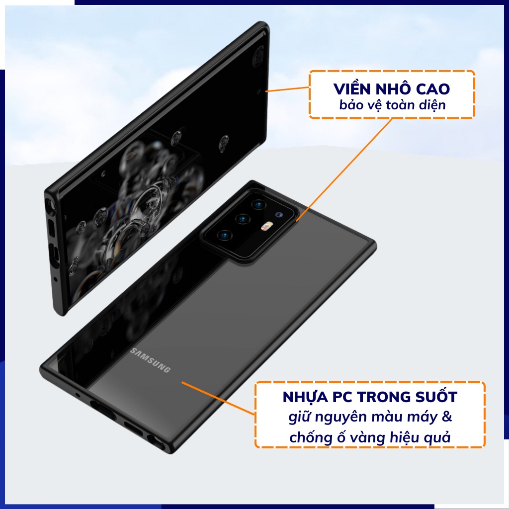 Ốp lưng note 20 trong suốt không ố vàng bảo vệ camera CLEAR COLOR VER 1 phụ kiện huỳnh tân store