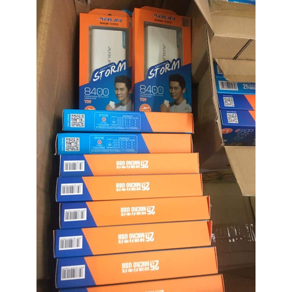 PIN DỰ PHÒNG ARUN 8400mah 10400mah & Vỏ Nhựa + Mainboard HAI CỔNG SẠC RẺ NHẤT THỊ TRƯỜNG