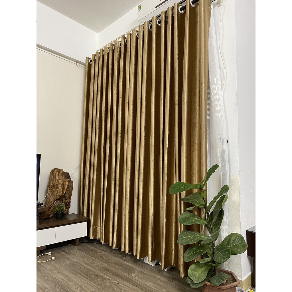 Rèm cửa hiện đại, chống nắng 95%, Rộng 1.3m x Cao 1.8m, có sẵn