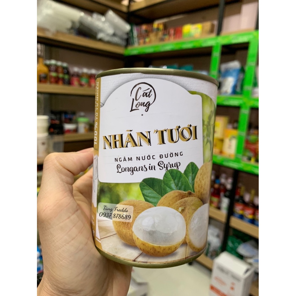 Nhãn Ngâm Nước Đường Cát Long 565gr - Thơm Ngon Tiện Lợi