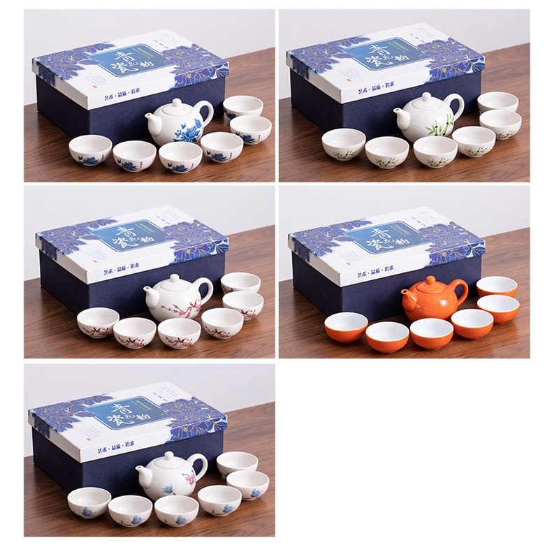 Bộ ấm chén sứ pha trà đạo (Bao gồm 1 ấm và 06 chén)