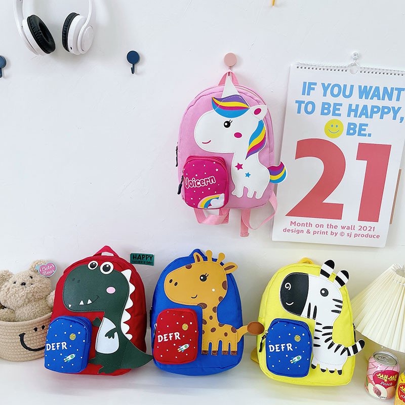 Balo cho bé mầm non, balo trẻ em hình thú cho bé trai bé gái babykids