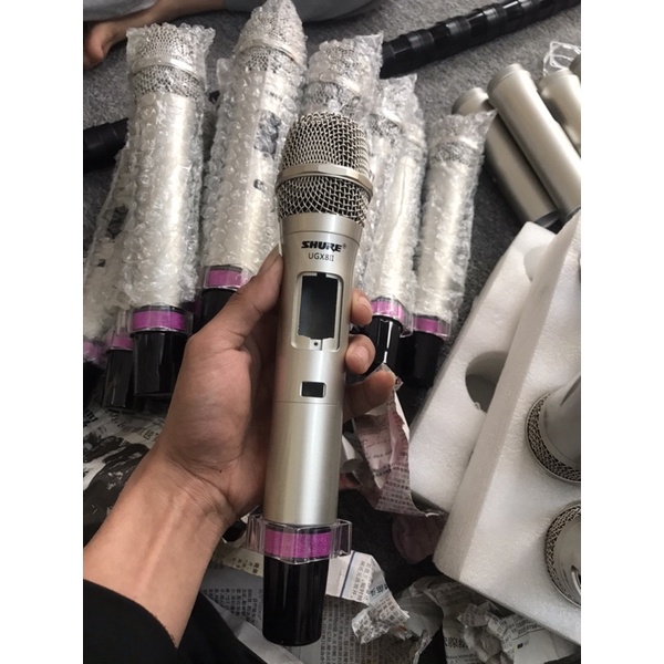Trọn bộ Vỏ Mic UGX8ii Kèm chụp lưới đầy đủ