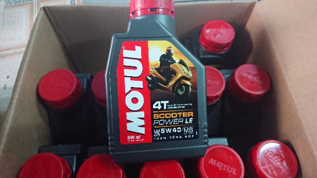 Nhớt Tay Ga Motul Scooter Power LE 5w40 100% tổng hợp