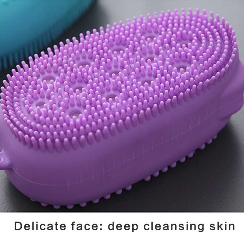 Mút Tắm Silicone Hai Mặt Tẩy Tế Bào Chết Giúp Cơ Thể Sạch Sẽ YOUYO