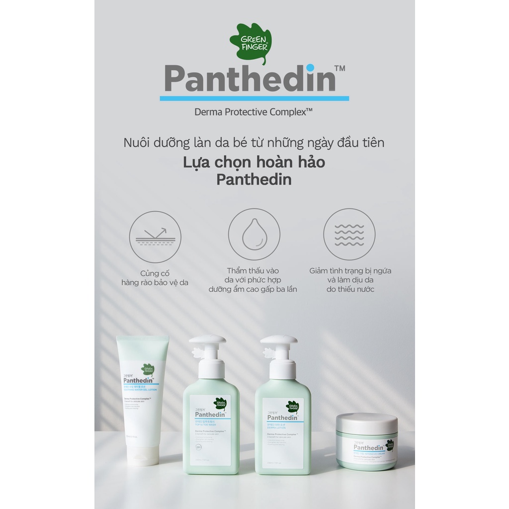 Combo 2 chai Sữa Dưỡng Ẩm Cao Cấp Cho bé  Greenfinger Panthedin Lotion 230ml