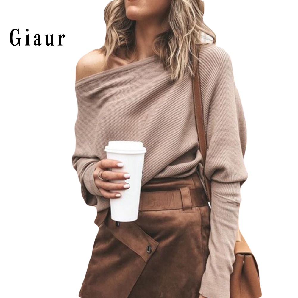 Áo len nữ tay dài hở vai gợi cảm | BigBuy360 - bigbuy360.vn