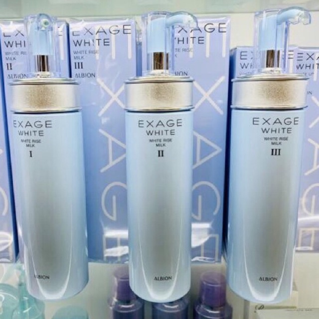 Sữa dưỡng trắng da EXAGE WHITE White Rise Milk phiên bản cải tiến