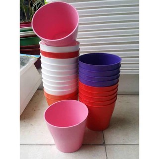 Chậu nhựa tròn dáng đứng itali 20x20cm trồng hoa, cây cảnh hàng nhập khẩu và phân phối chính hãng.