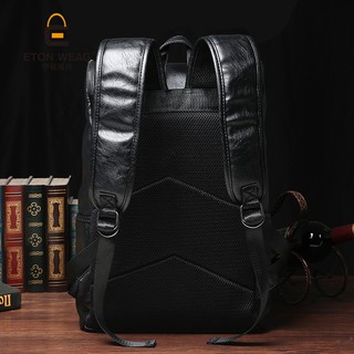 Balo da nam phong cách Hàn Quốc E9367 Ba lô da mềm