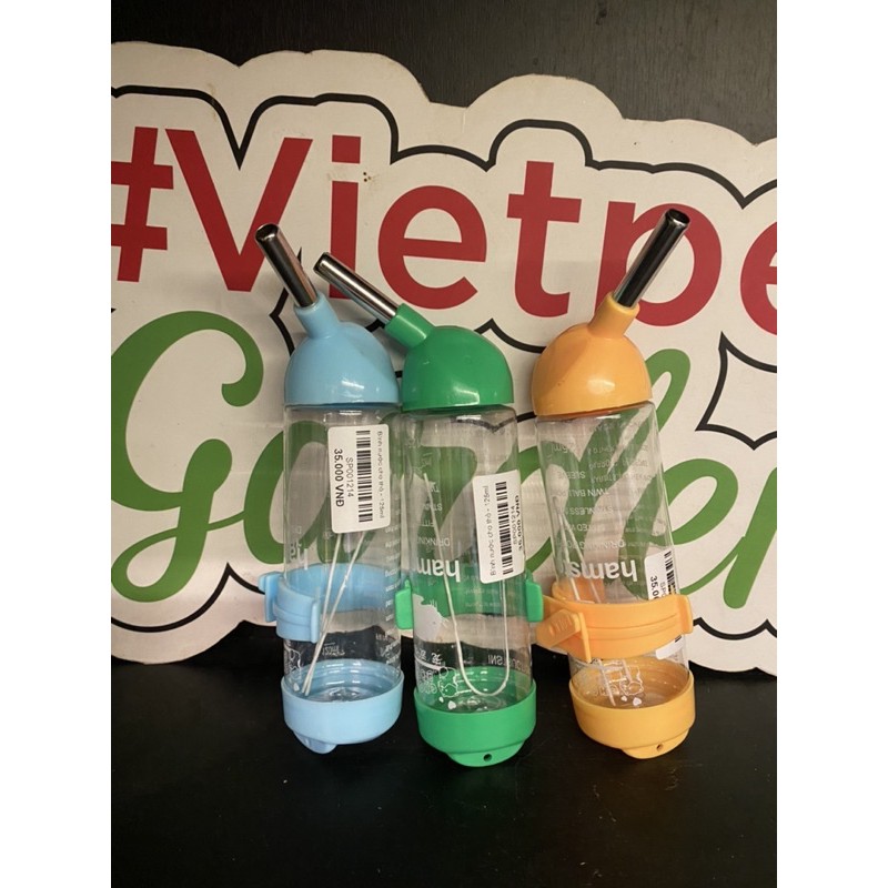 Bình bi cho chuột hamster, sóc, thỏ dung tích 125ml - 500ml - Vietpetgarden