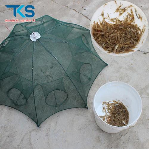 Lưới bắt cá bát quái 8 lỗ, lồng bát quái bắt cá, tôm, cua, trạch