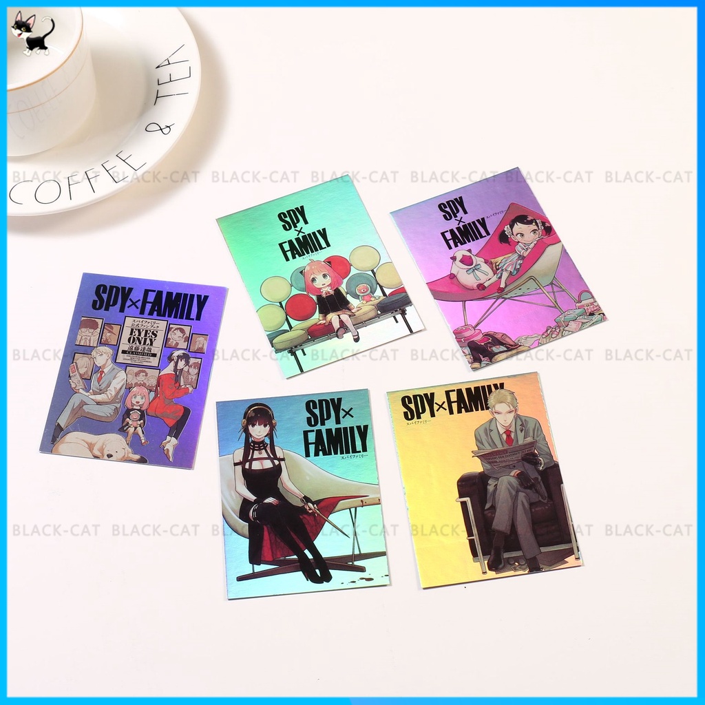Bộ Sưu Tập Thẻ Laser Card Anya Yor Trong Anime Spyxfamily Phiên Bản Giới Hạn
