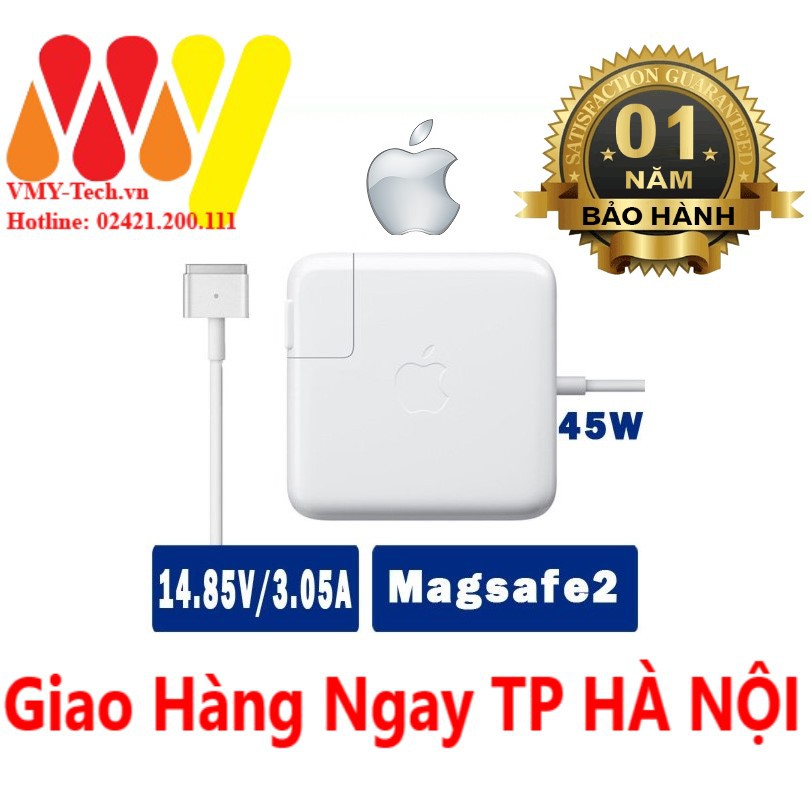 Sạc Apple Macbook 45W MagSafe 2 Power Adapter MD592 - NEW - Bảo hành 12 tháng