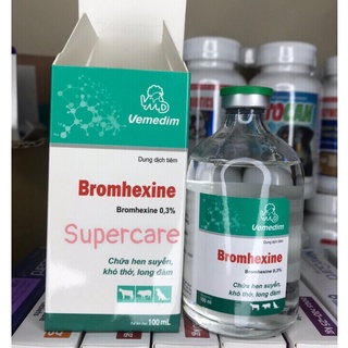 Bromhexine 100ml - tan đờm hô hấp chó