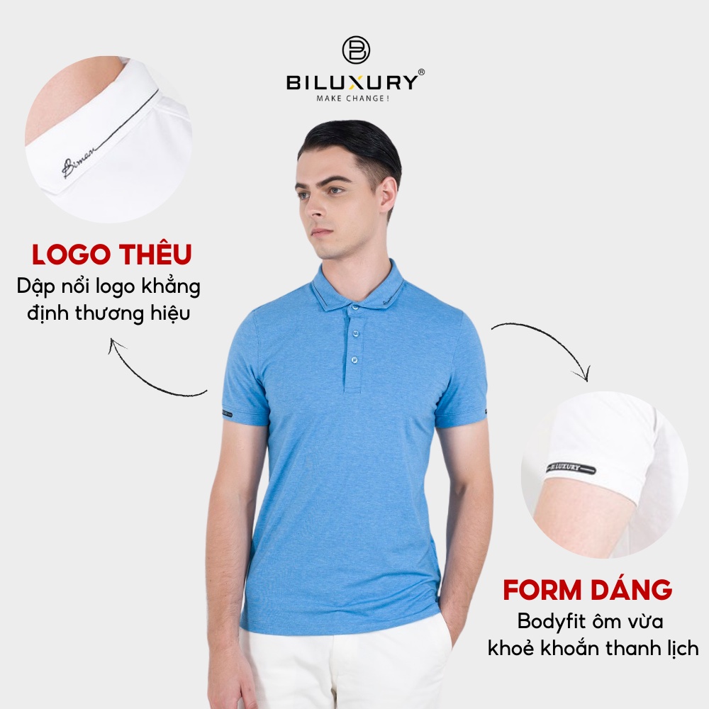 Áo polo nam thun cổ bẻ Biman by Biluxury trẻ trung thoáng mát