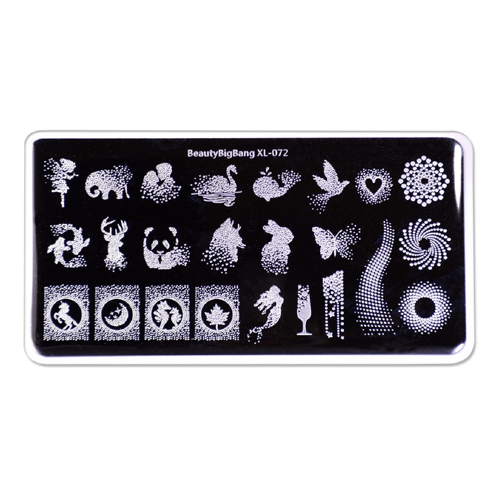 [Hàng mới về] Tấm khuôn dập họa tiết trang trí móng tay nhiều họa tiết đẹp mắt