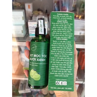 Tinh dầu xịt mọc tóc bưởi xanh