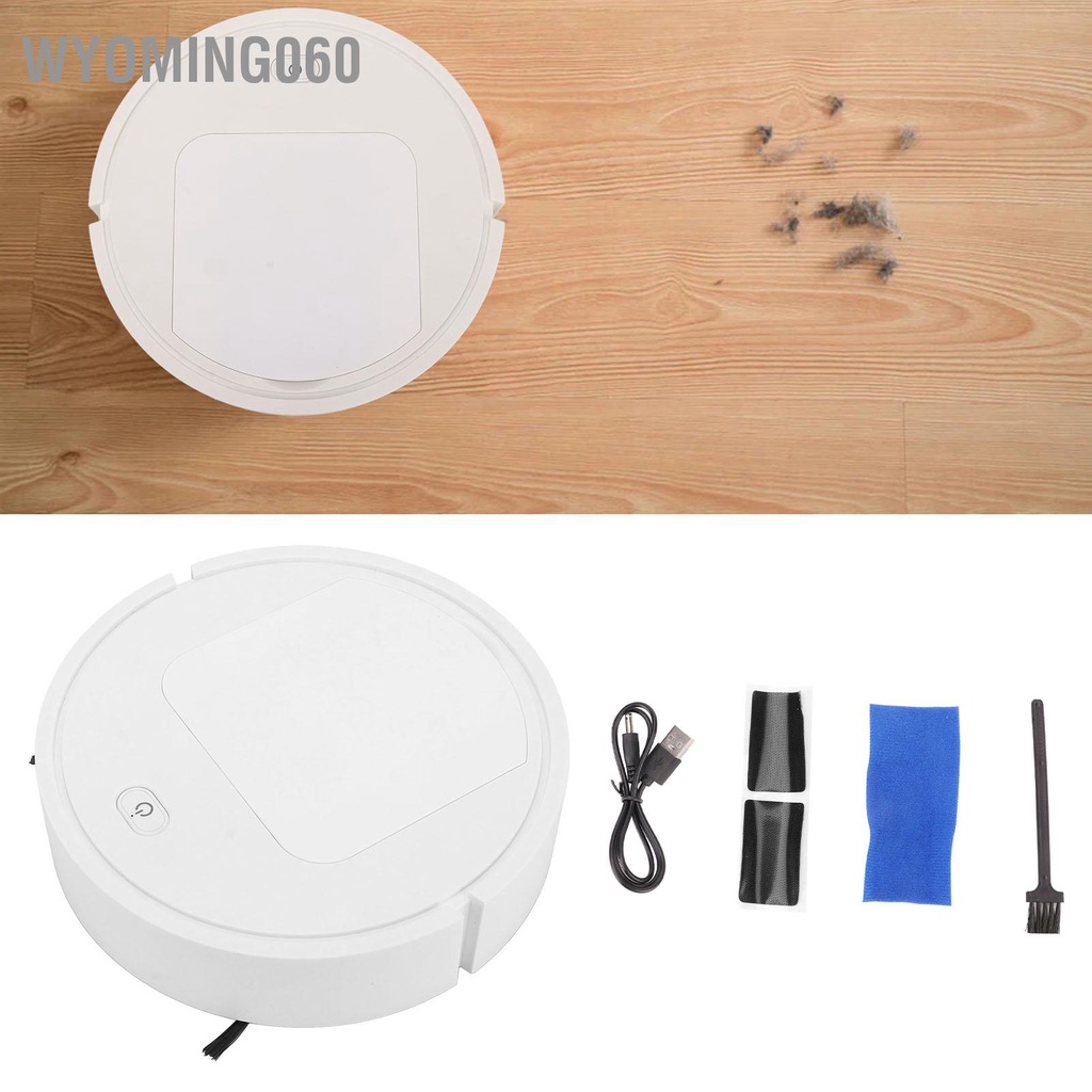 [Hàng Sẵn]  Máy quét rác đa chức năng 3 trong 1 hút bụi thông minh USB di động nhỏ Robot sạc pin cho sàn gạch đá cẩm thạch 【Wyoming060】