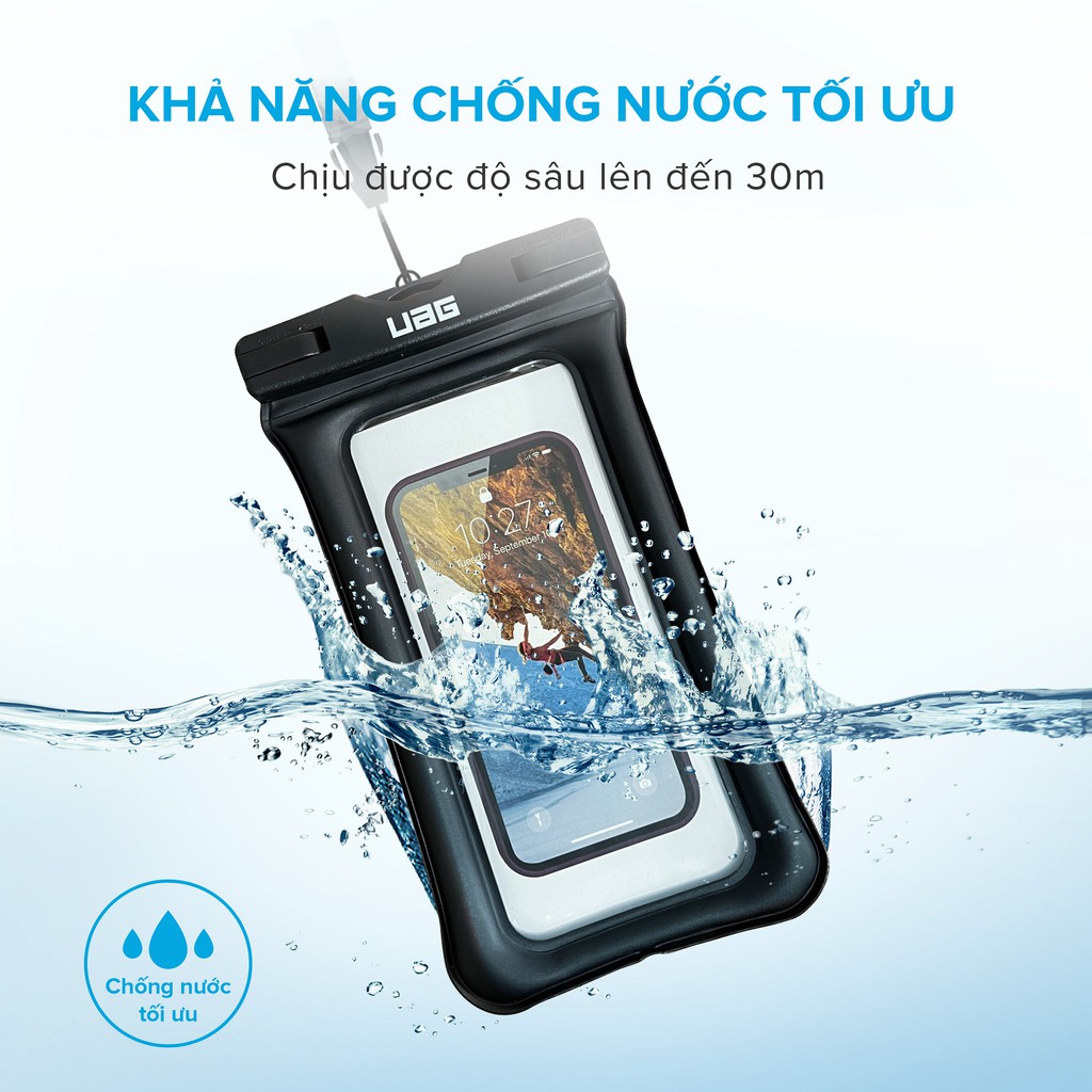 [Mã ELBAU5 giảm 5% tối đa 500K] (Quà tặng) Túi chống nước UAG [U]