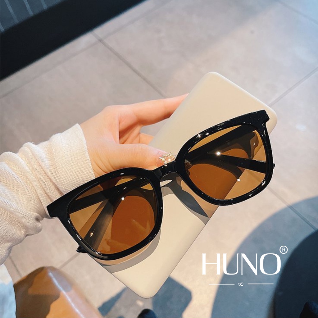 Kính râm Nam Nữ HUNO cao cấp mẫu mới 2023 siêu HOT với thiết kế gọng đơn giản nhưng không kém sang trọng - K37