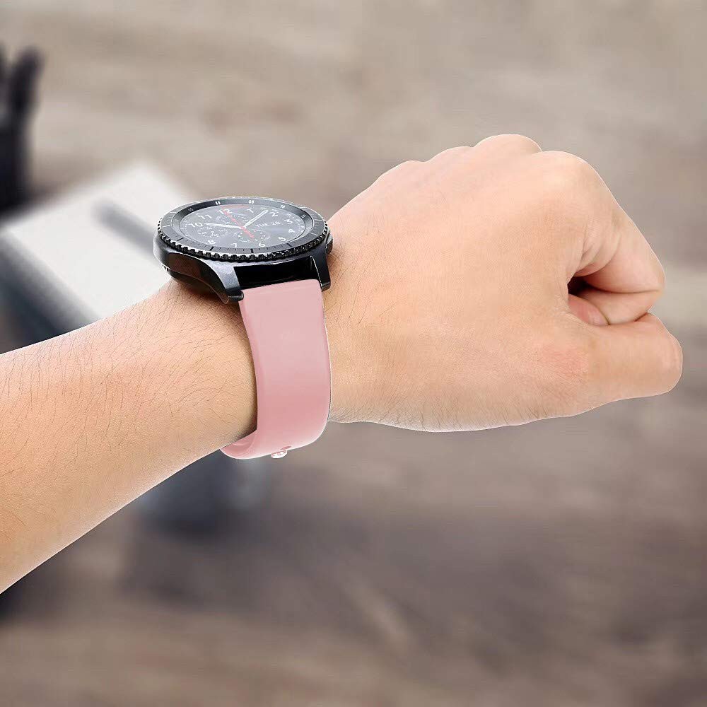 Dây đeo silicon 22mm thích hợp cho đồng hồ thông minh gear s3 classic / frontier / samsung galaxy watch 46mm